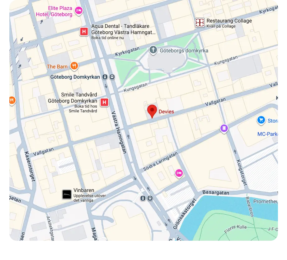 Rifla - Besök kontor i Göteborg Vallgatan 14 - mitt i Sverige, mitt i stan.
