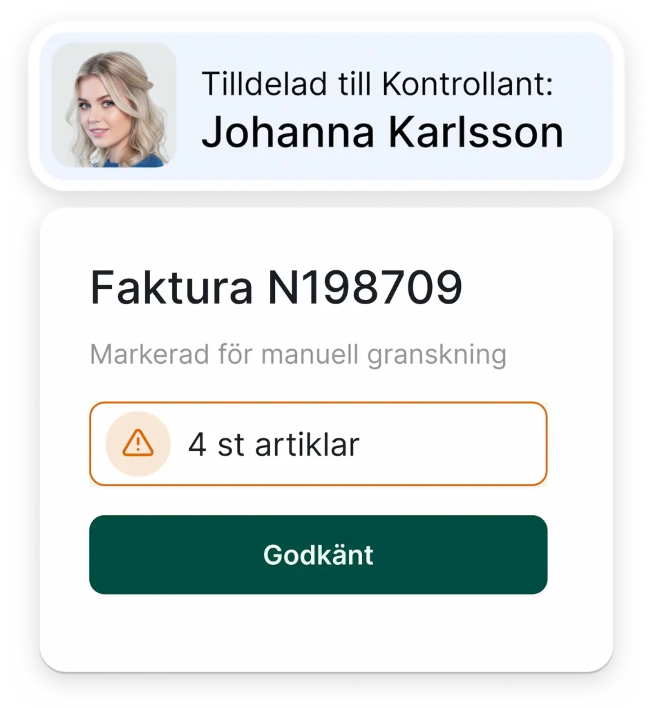 Rifla - Smart kvalitetskontroll och mänsklig översyn för att garantera högsta kvalitet.